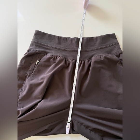 Athleta-Nolita Slim Tapered Ankle Length Crop Pant-Brown-Athleisure-Size 4 - Picture 10 of 13
